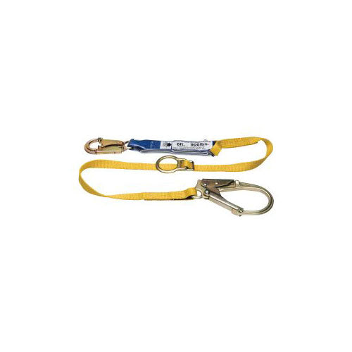 Werner C311201 6' DeCoil Tie-Back Single Leg Lanyard w DCELL Shock Pack