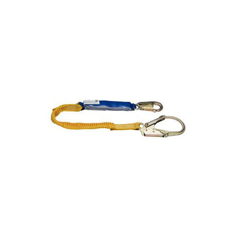 Werner C341200 6' DeCoil Stretch Single Leg Lanyard w DCELL Shock Pack