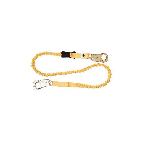 Werner C351100 6' SoftCoil Single Leg Lanyard w Energy Absorbing inner Core