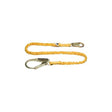 Werner C351200 6' SoftCoil Single Leg Lanyard, Snap Hook, Rebar Hook