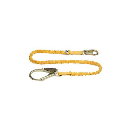 Werner C351200 6' SoftCoil Single Leg Lanyard, Snap Hook, Rebar Hook