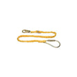 Werner C351400 6' SoftCoil Single Leg Lanyard, Snap Hook, 2" Carabiner