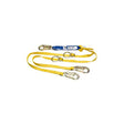 Werner C411101 6' DeCoil Tie-Back Twinleg Lanyard w 1" Web, Snap Hook