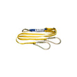 Werner C412402 6' DeCoil Twinleg Lanyard, Snap Hook, 2" Carabiners, 1" Web