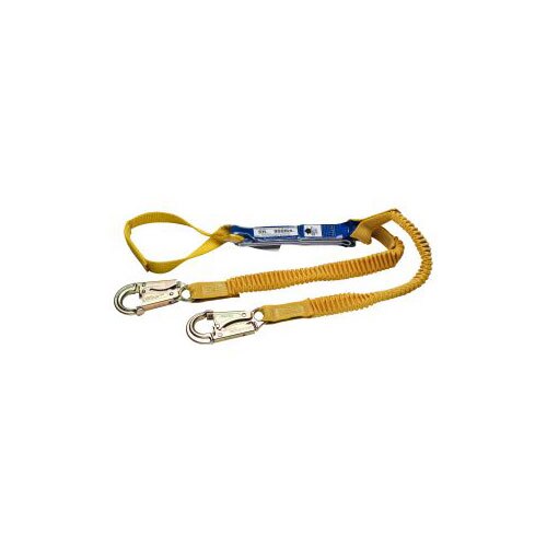 Werner C443100 6' DeCoil Stretch Twinleg Lanyard, Loop, Snap Hook – Toolup