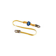 Werner C511100 6' DeCoil DCELL Lite Single Lanyard, 1" Web, Snap Hook