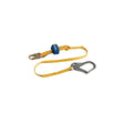 Werner C511200 6' DeCoil DCELL Lite Single Lanyard, 1" Web, Snap&Rebar Hook