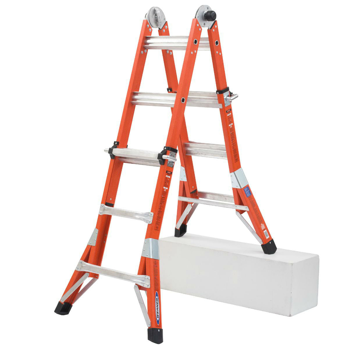 Werner FMT-13 13' Reach Type IA Fiberglass Multi-Position Ladder - 4