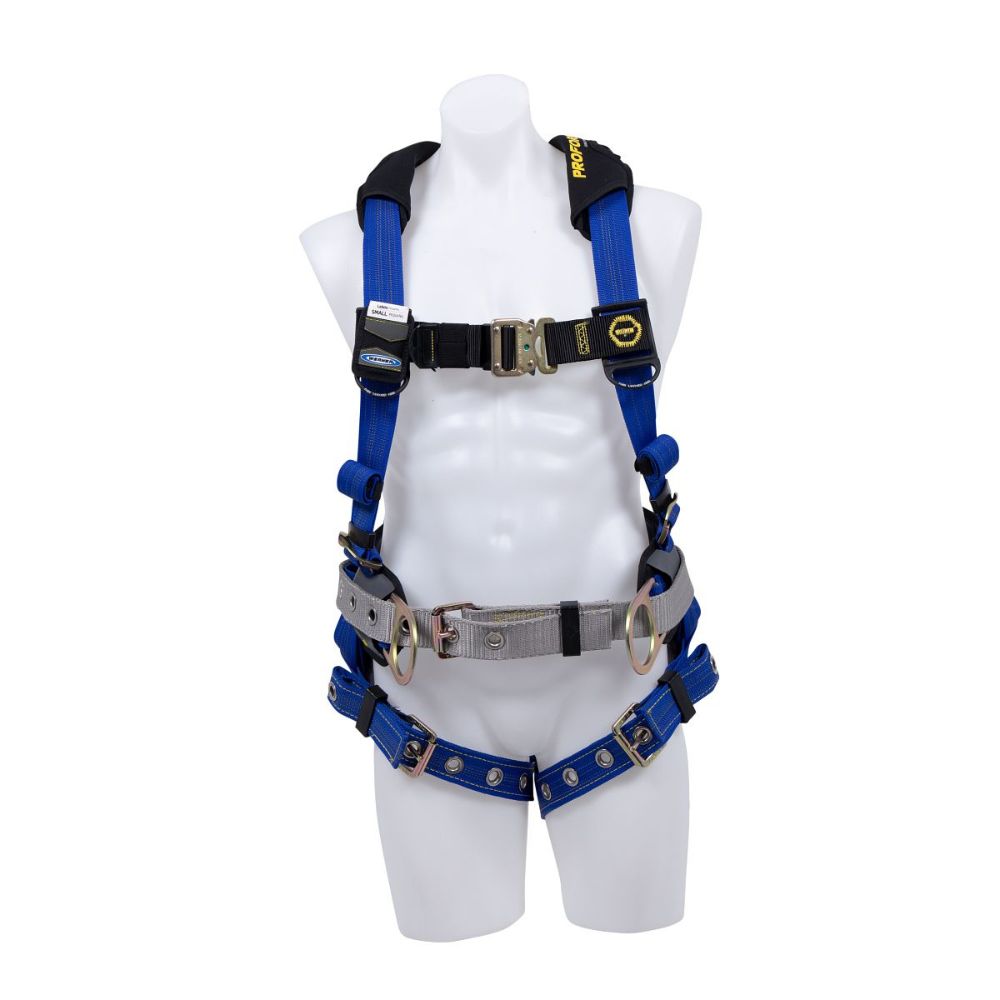 Werner H032104XS PROFORM Construction Harness - Tongue Buckle Legs - Steel Hardware (XL)