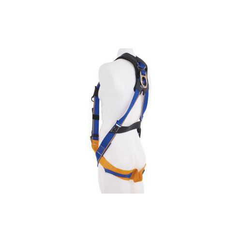 Werner H113002 Blue Armor 2000 Standard QC Chest and Leg Straps , WebAlert Webbing , Form Fitting Padding (1 D Ring) Harness (M/L) - 2