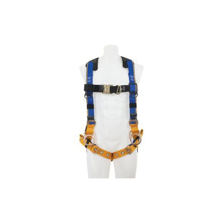 Werner H162002 Blue Armor, Climbing/Positioning, 4 D Rings, Harness, M/L