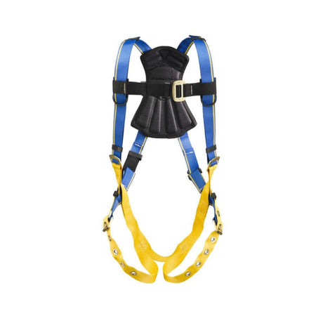 Werner H212002XAQC Blue Armor 1000 Standard Harness, Tongue Buckle Legs, Quick Connect Chest, Aluminum Hardware (M/L)