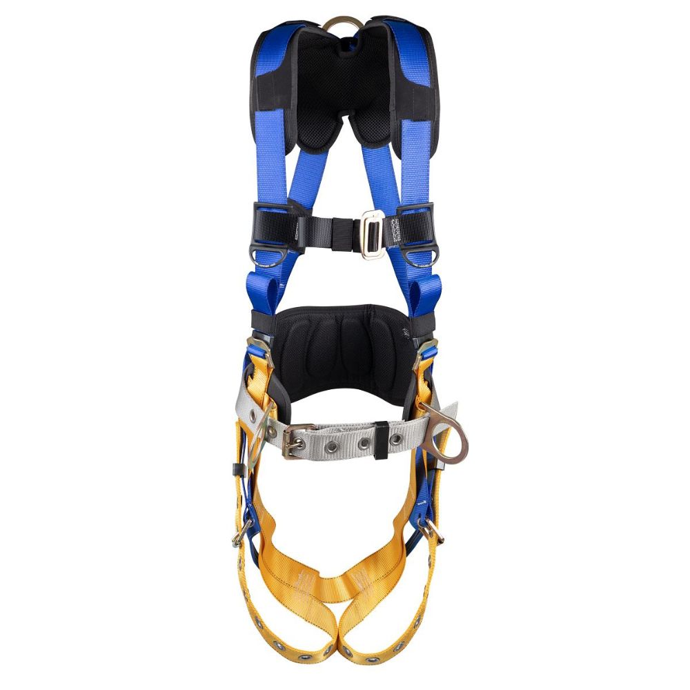 Werner H332101XCC LITEFIT Concrete Construction Harness, Tongue Buckle Legs with Back Strap, (S)