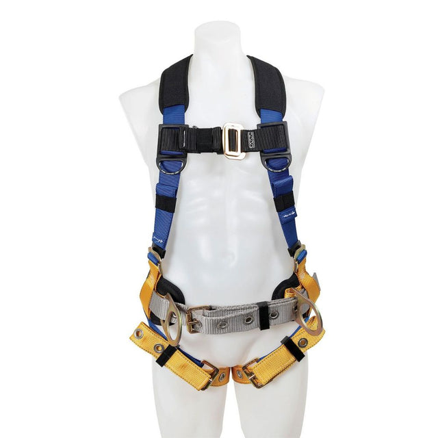 Werner H332101XCK LITEFIT Construction Harness, Tongue Buckle Legs with Back Strap, (S)