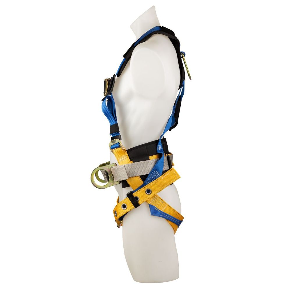 Werner H332101XQP LITEFIT PLUS Construction Harness, Tongue Buckle Legs, Quick Connect Chest, Shoulder Backpad (S) - 4