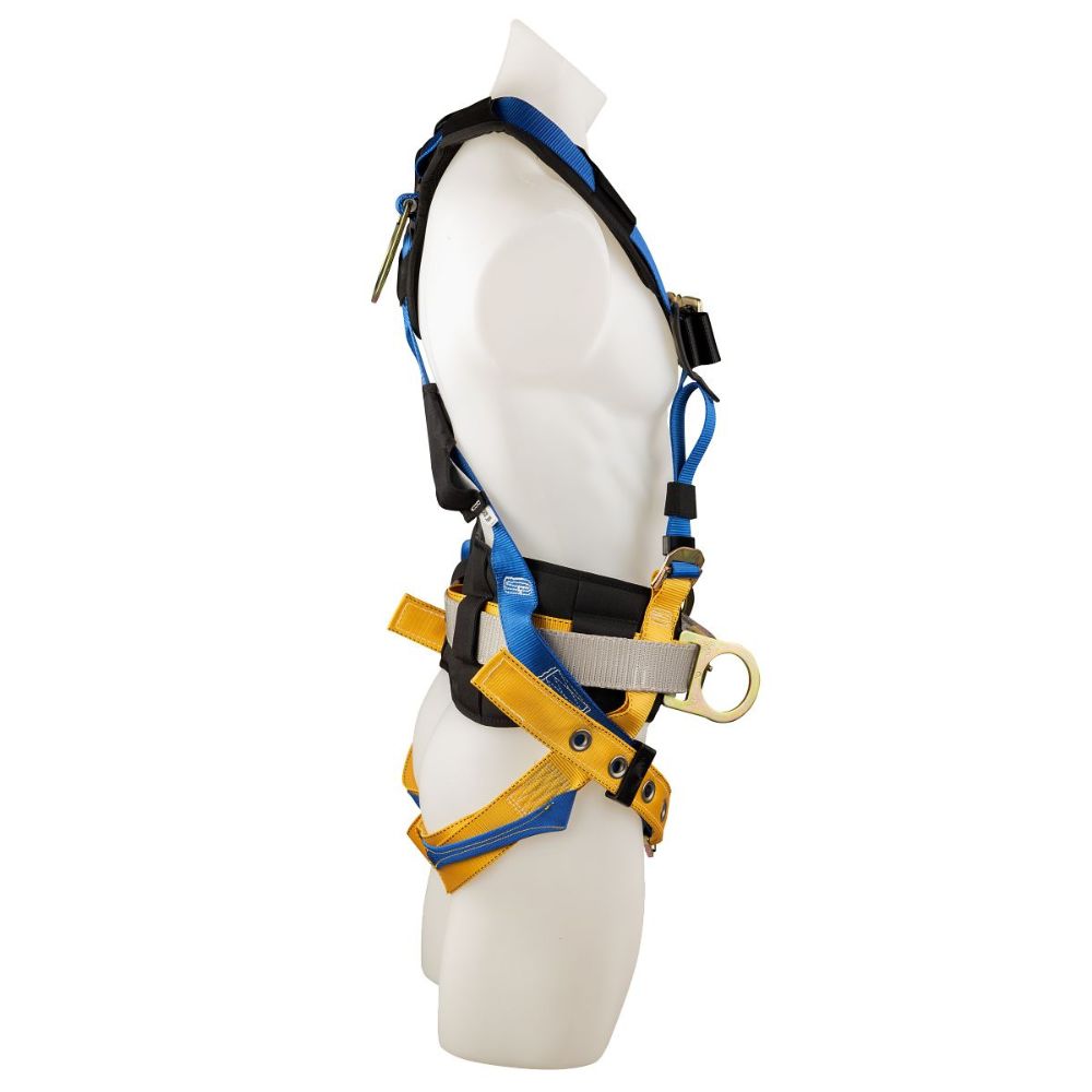 Werner H332102XQP LITEFIT PLUS Construction Harness, Tongue Buckle Legs, Quick Connect Chest, Shoulder Backpad (M/L) - 5