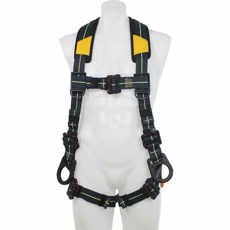 Werner H934005 Blue Armor Arc Flash Positioning Harness, Pass Through Legs (XXL)