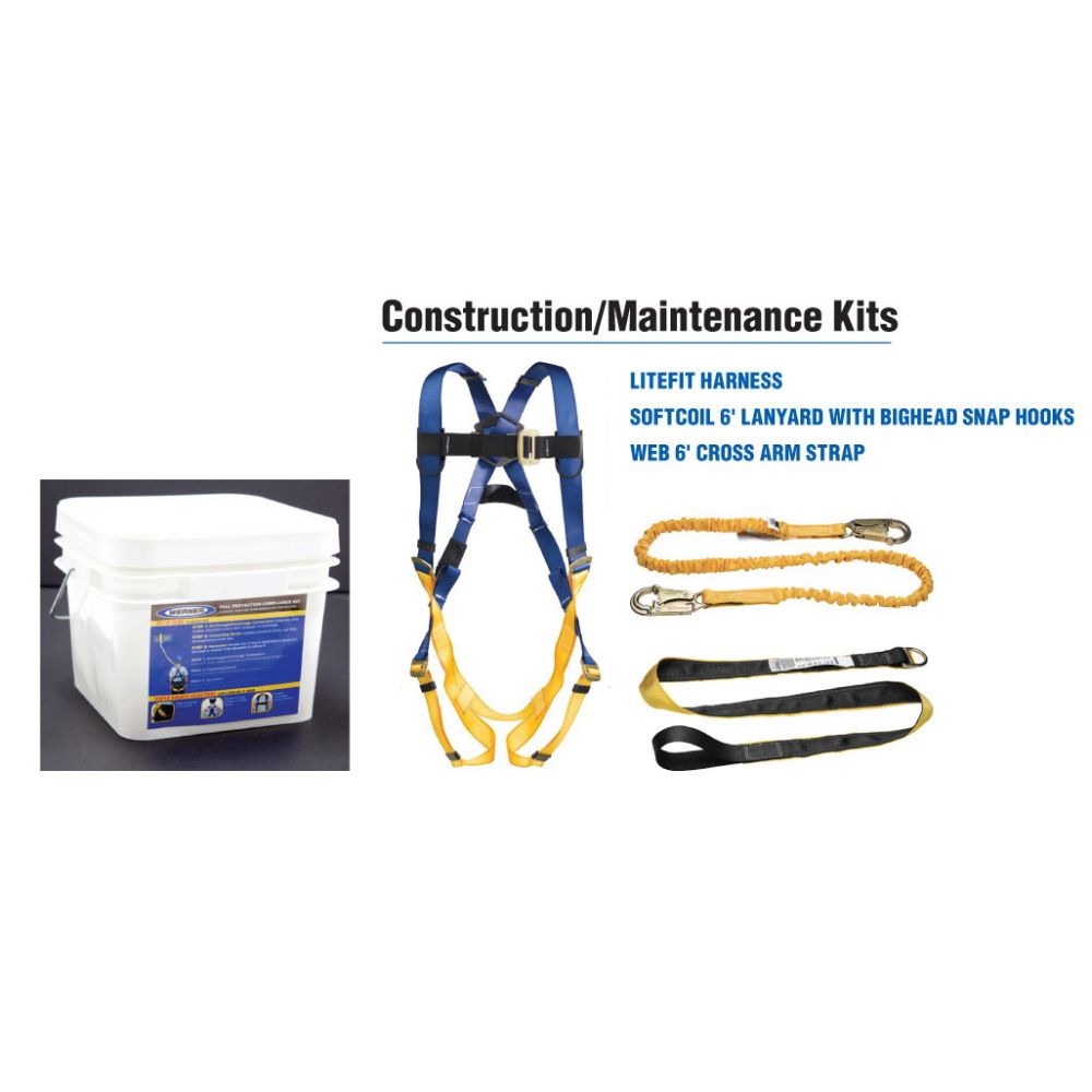 Werner K121001 Construction/ Maintenance Kit,Basic,Pass-thru Buckle Harness - 2