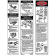 WERNER LAE100 Aluminum Extension Ladder Safety Labels