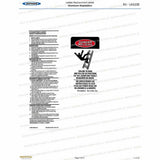 Werner LAS100 Aluminum Stepladder/Platform Ladder Safety Labels Kit (15 Labels) - 3