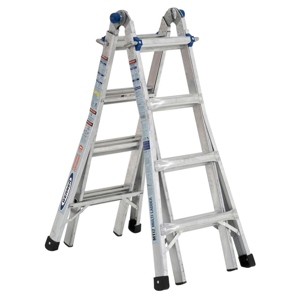 Werner MT-17 18' Reach Multi-Position Ladder, 300lb Capacity 17' Type IA - 2