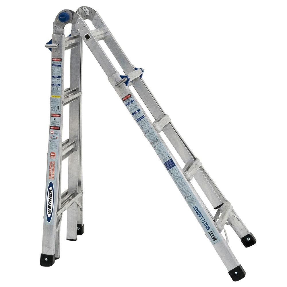 Werner MT-17 18' Reach Multi-Position Ladder, 300lb Capacity 17' Type IA - 8