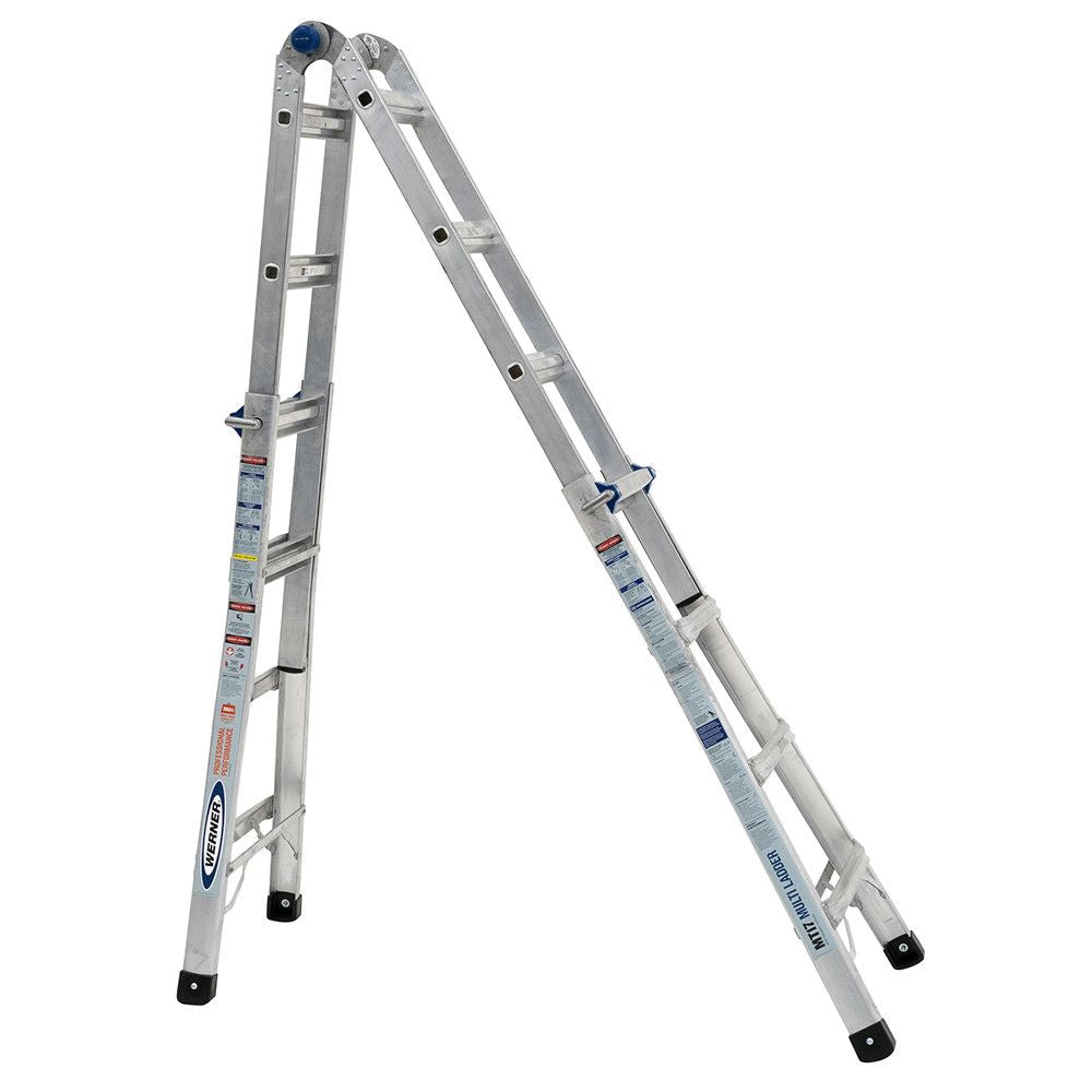 Werner MT-17 18' Reach Multi-Position Ladder, 300lb Capacity 17' Type IA - 9