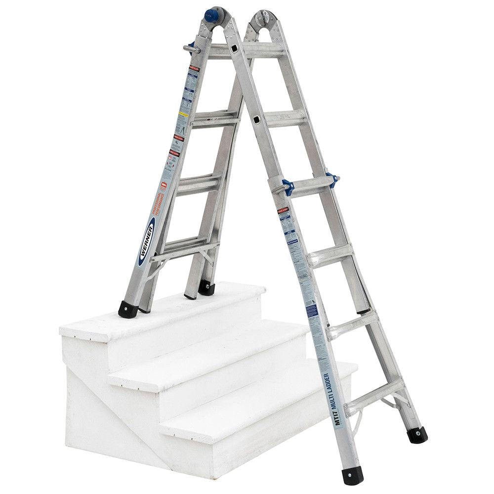 Werner MT-17 18' Reach Multi-Position Ladder, 300lb Capacity 17' Type IA - 10