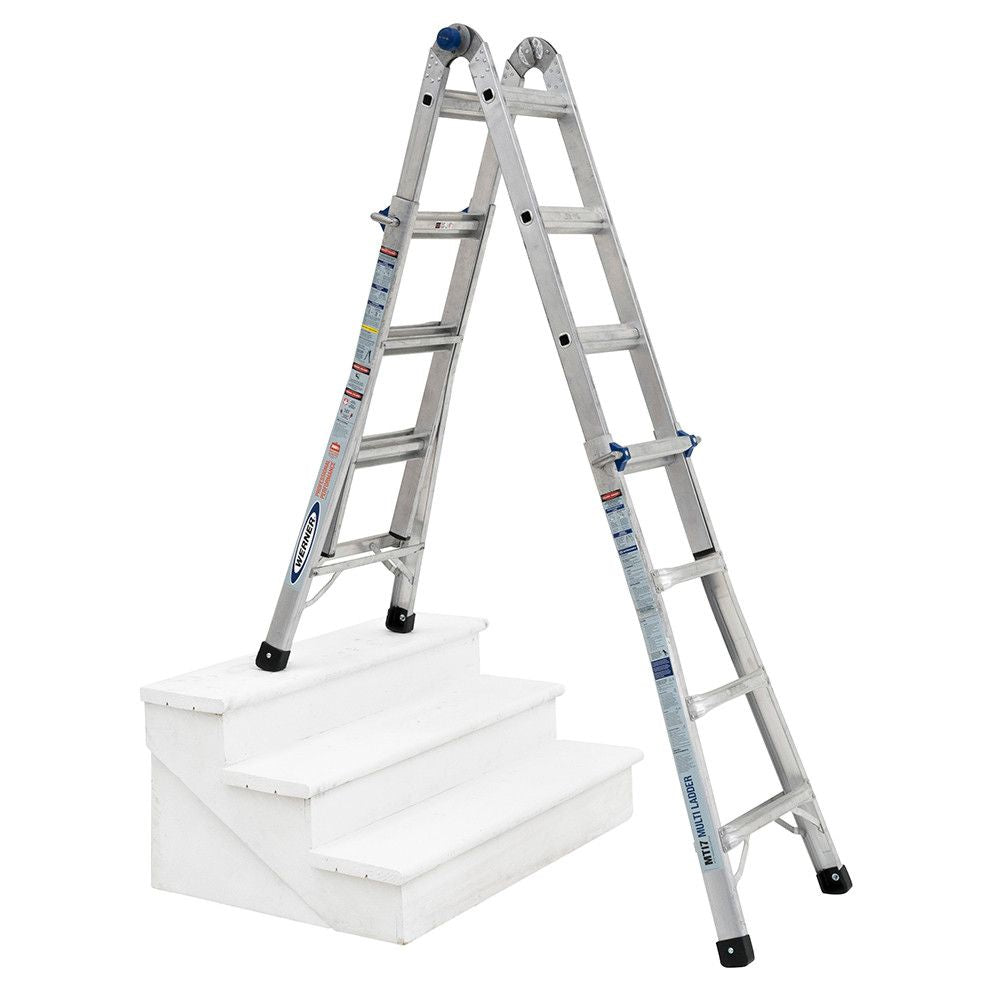 Werner MT-17 18' Reach Multi-Position Ladder, 300lb Capacity 17' Type IA - 11