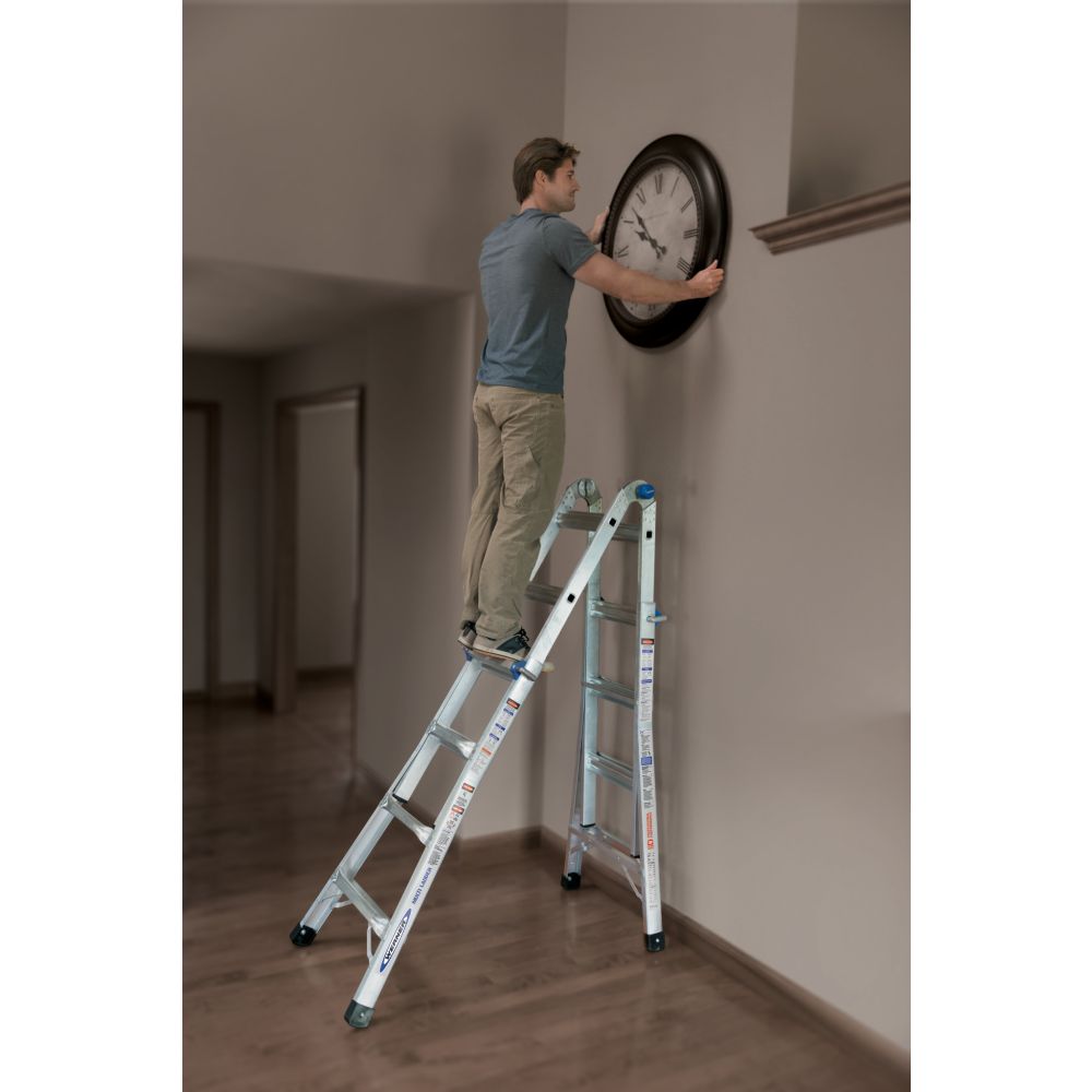 Werner MT-17 18' Reach Multi-Position Ladder, 300lb Capacity 17' Type IA - 18