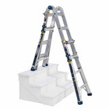 Werner MT-18IAA 18FT Reach Height Multi-Position Ladder, 375LB Load Capacity, 17FT T IAA, 18' AL TEL ARTCLT LDR IAA HSMT - 4