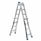 Werner MT-18IAA 18FT Reach Height Multi-Position Ladder, 375LB Load Capacity, 17FT T IAA, 18' AL TEL ARTCLT LDR IAA HSMT - 12