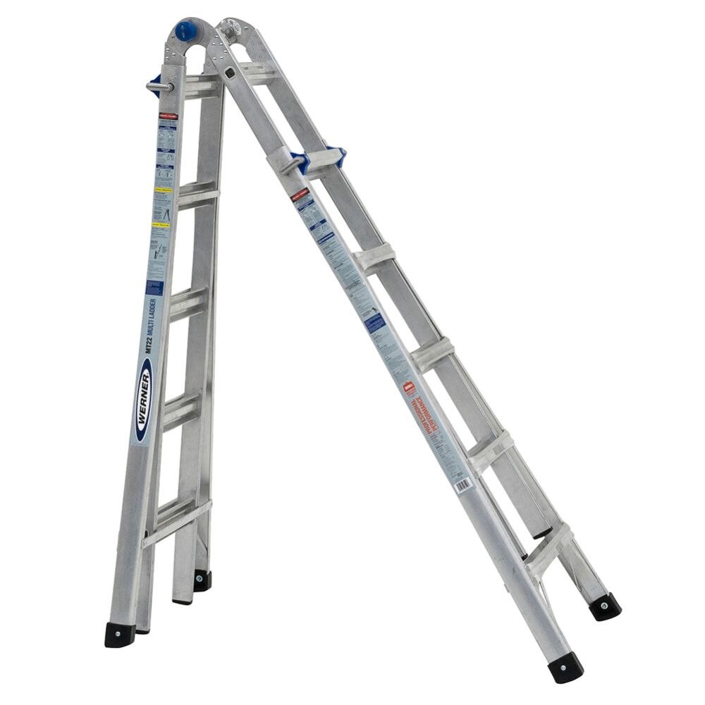 Werner MT-22 22' Reach Multi-Position Ladder, 300lb Capacity 22' Type IA - 6