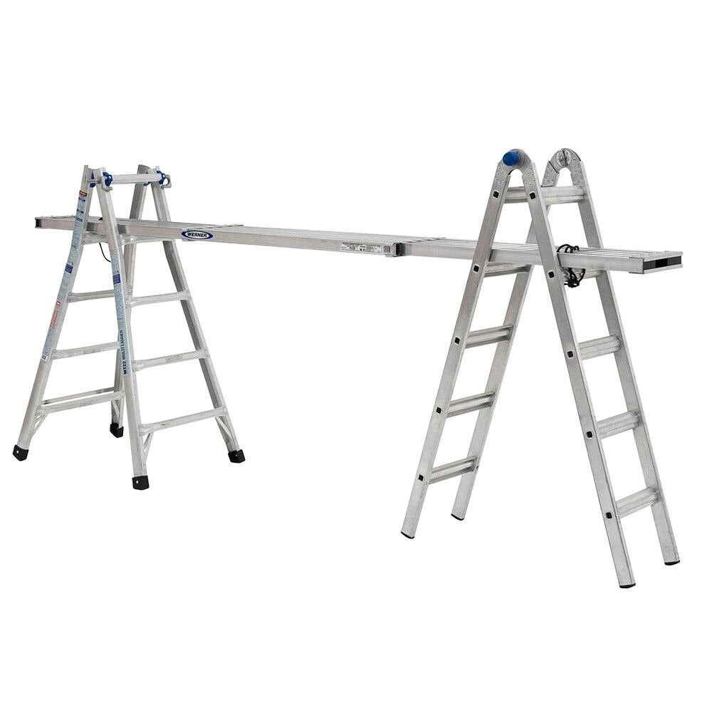 Werner MT-22 22' Reach Multi-Position Ladder, 300lb Capacity 22' Type IA - 9