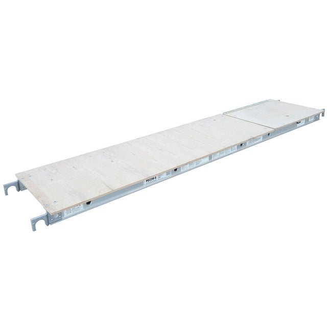 Werner PD22W-6 6' x 22" Wood Scaffold Deck with Access Door for Aluminum Scaffold Towers