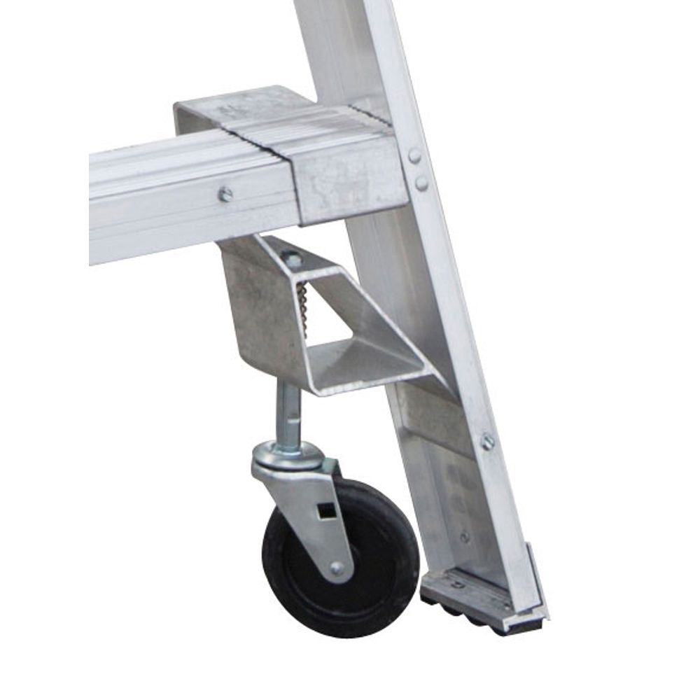 Werner PT372-4C 8' Reach Height Aluminum Platform Ladder wCasters 2' Type IA - 5