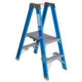 Werner PT6002 8' Reach Height Fiberglass Platform Ladder 2' Type I