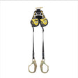 Werner R433006LE-SF 6' Bantam Twinleg Web Self-Retracting Lifeline w/Steel Form Hook, Leading Edge Capability - Class 2 SRL