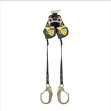 Werner R433006LE-SF 6' Bantam Twinleg Web Self-Retracting Lifeline w/Steel Form Hook, Leading Edge Capability - Class 2 SRL