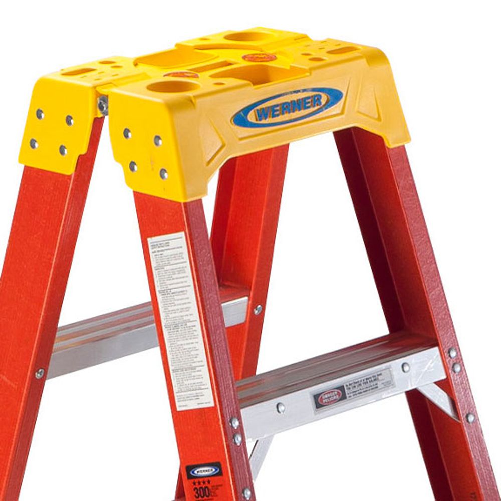Werner T6203 3ft Type IA Fiberglass Twin Ladder - 2