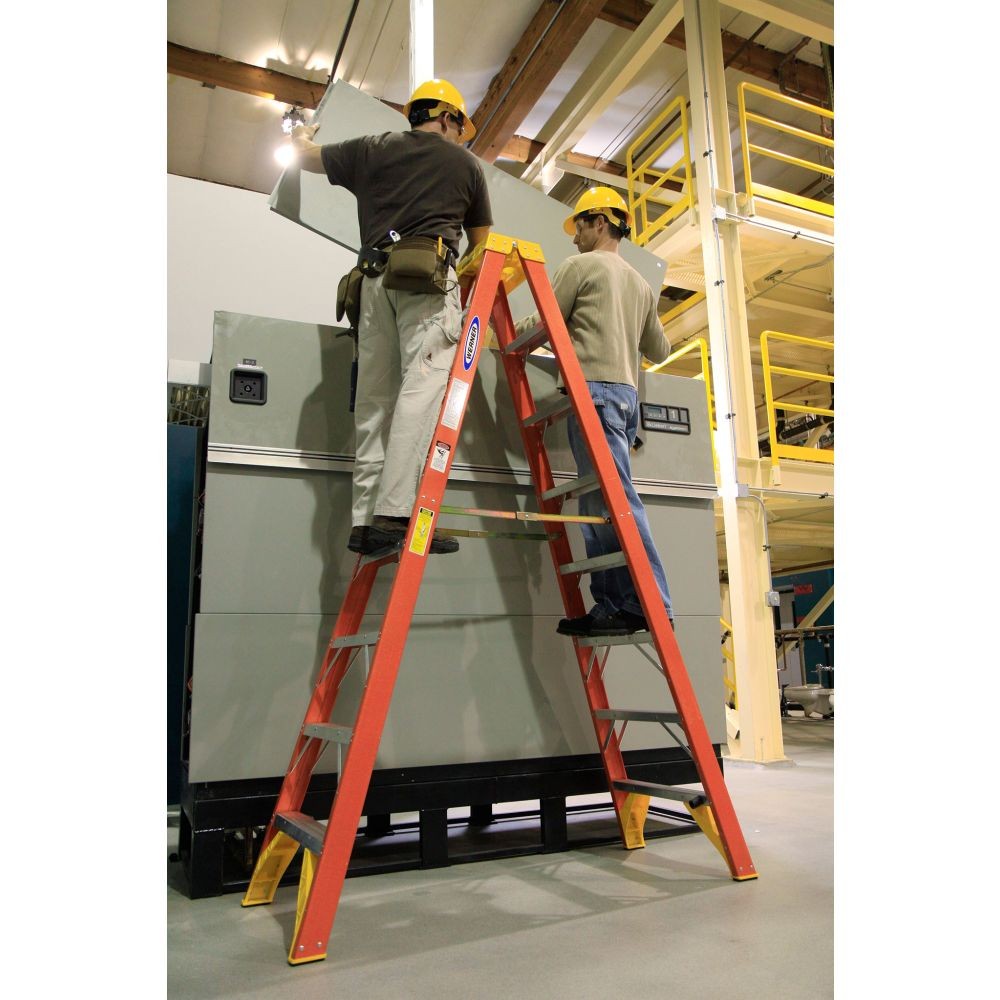 Werner T6203 3ft Type IA Fiberglass Twin Ladder - 6