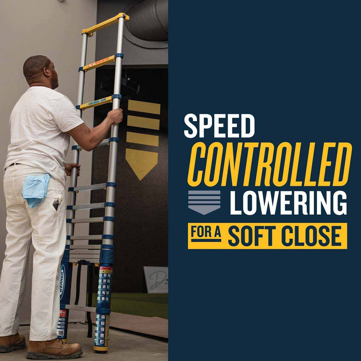 Werner TS1250 Telescoping Ladder 12.5ft Type IA Duty Rating - 3