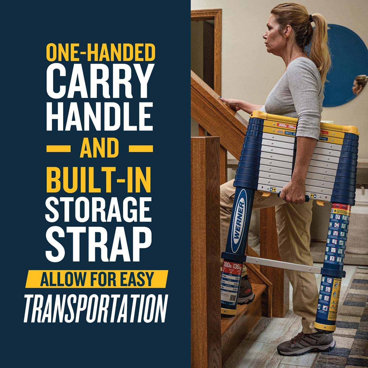 Werner TS1250 Telescoping Ladder 12.5ft Type IA Duty Rating - 7