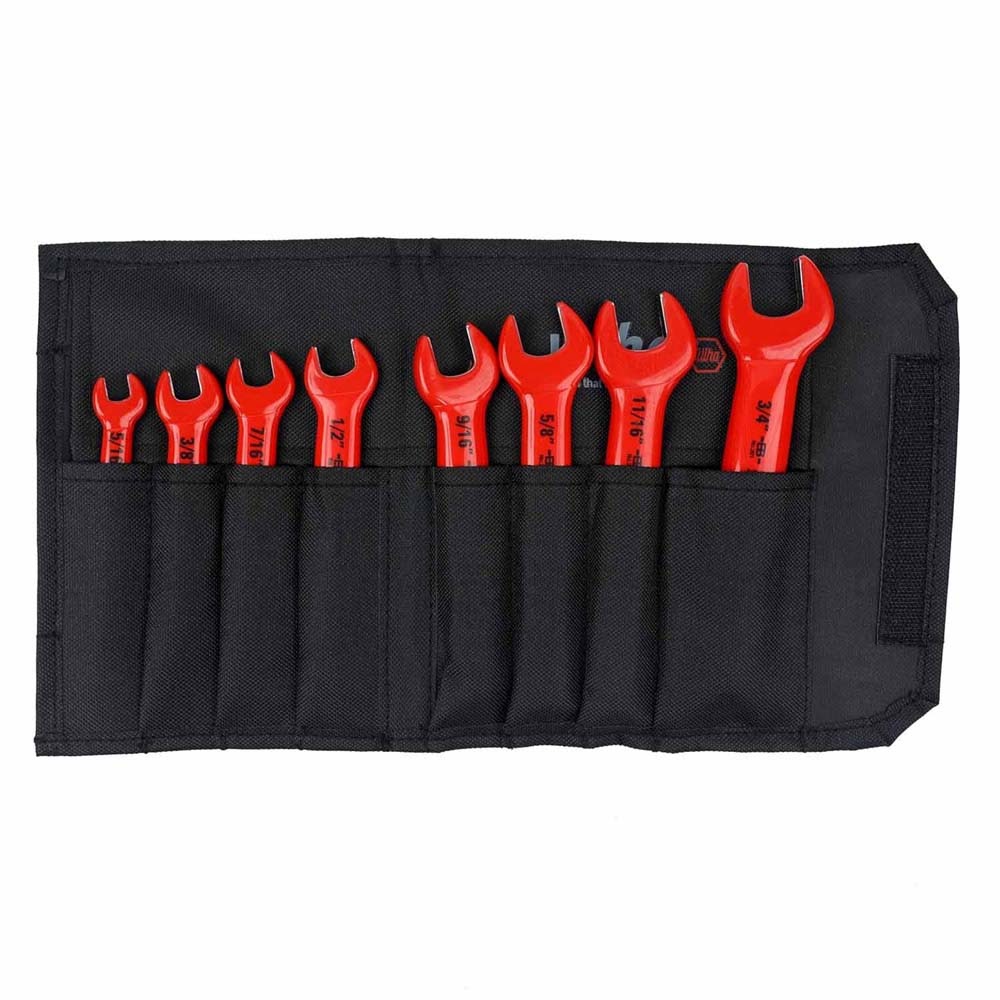 Wiha 20192 8 Piece Insulated Open End Wrench Set - SAE - 2