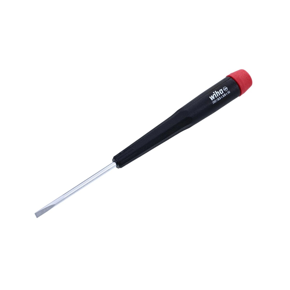 Wiha 26030 Precision Slotted Screwdriver 3.0mm x 50mm for Small Components and Electronics