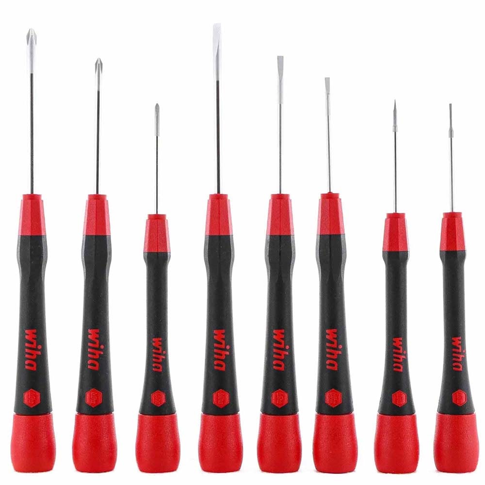 Wiha 26193 8 Piece PicoFinish Precision Slotted and Phillips Screwdriver Set - 2