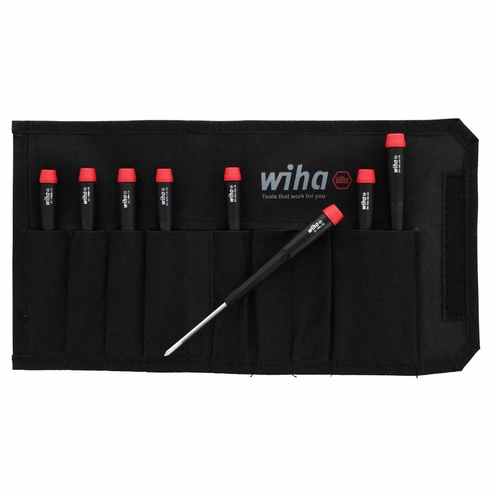 Wiha 26199 8 Piece Precision Slotted and Phillips Screwdriver Set - 4