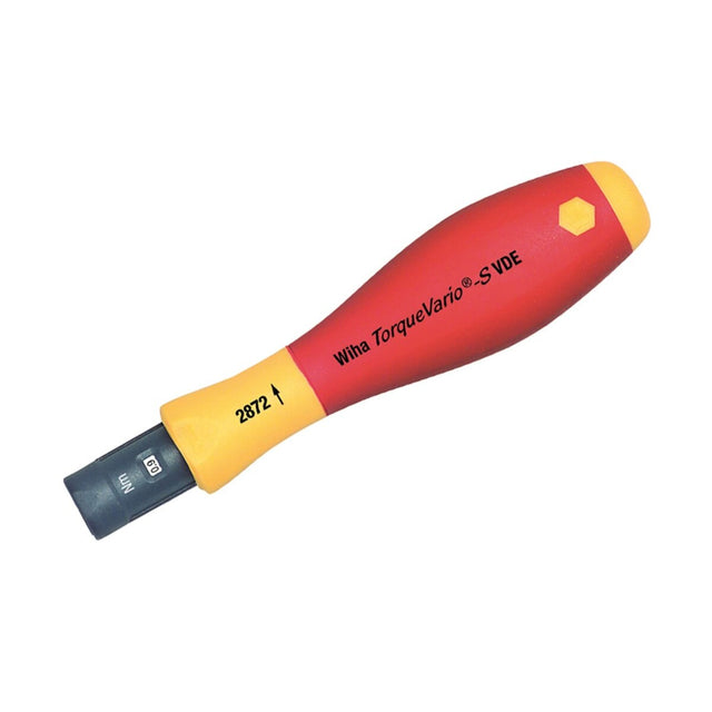 Wiha 28726 Insulated Adjustable TorqueVario-S Handle with Window Scale 10-50 in-lb (1 Pack)