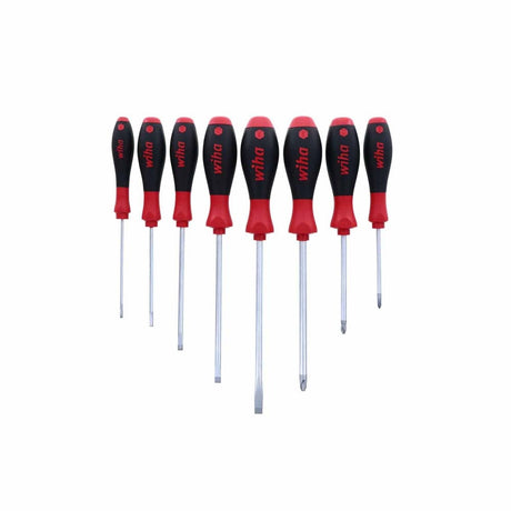 Wiha 30298 8 Piece SoftFinish Slotted and Phillips Screwdriver Set