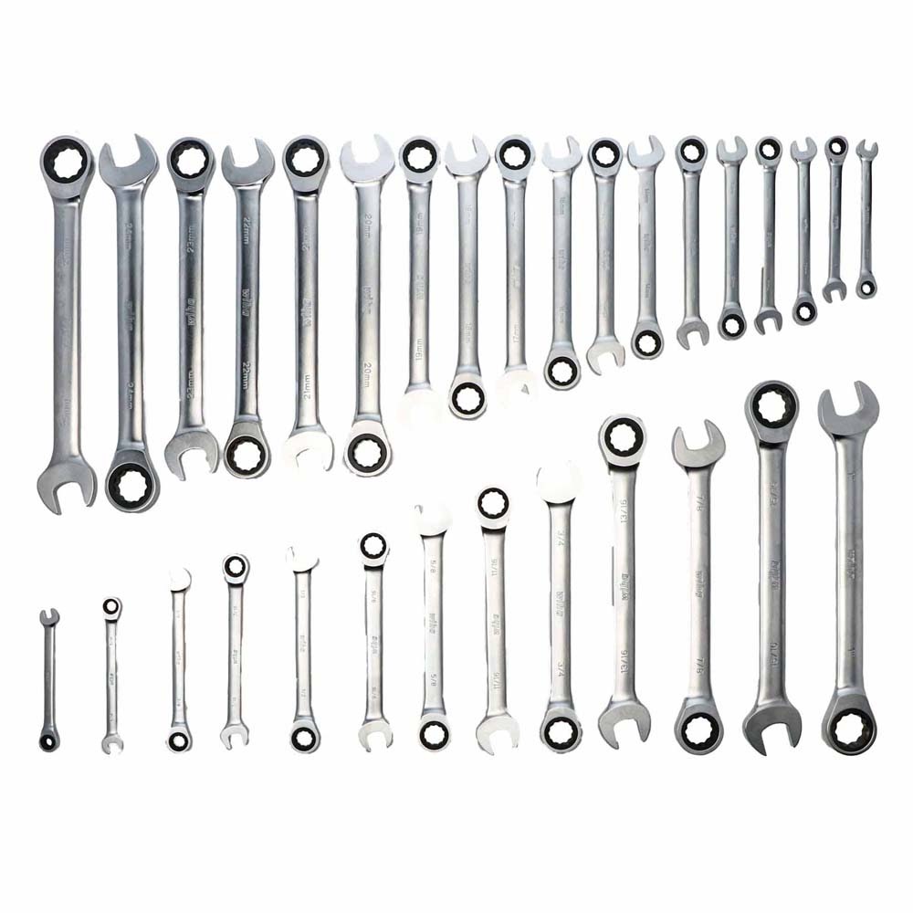 Wiha 30392 31 Piece Ratcheting Wrench Tray Set - SAE and Metric - 2